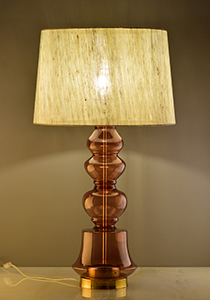 Amber color Ilke Table Lamp by Sahil & Sarthak